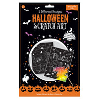 Pack of 2 Halloween Scratch Art Set