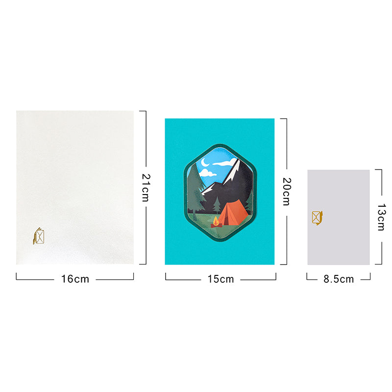 Campfire Moments 3D Forest Camping Pop Up Greeting Card