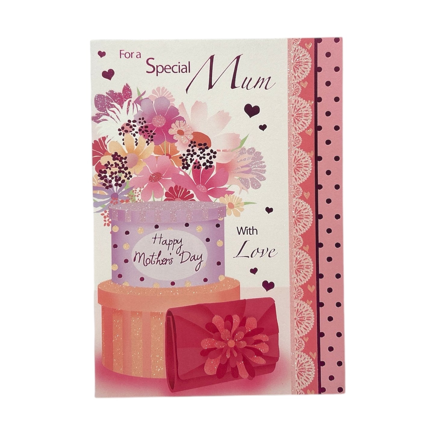 For a Special Mum Bouquet of Pastel Flowers Design Mother's Day Card