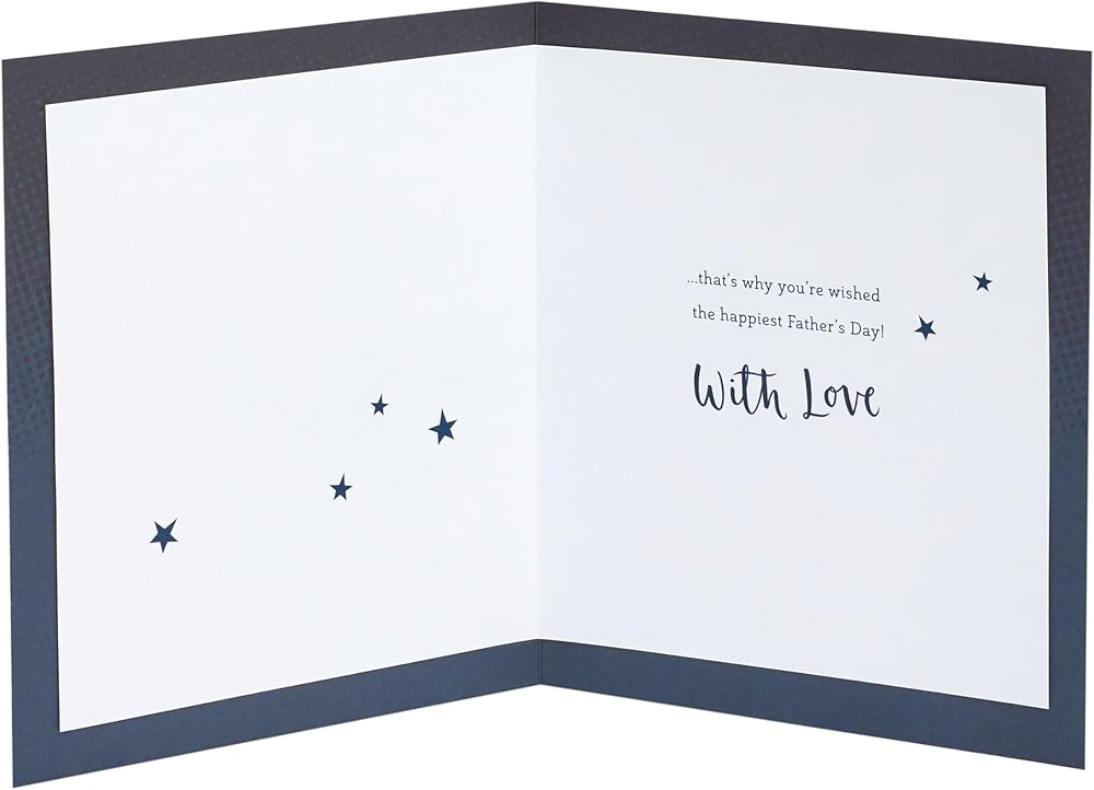 Lettering with Stars Design for Grandad Father's Day Card
