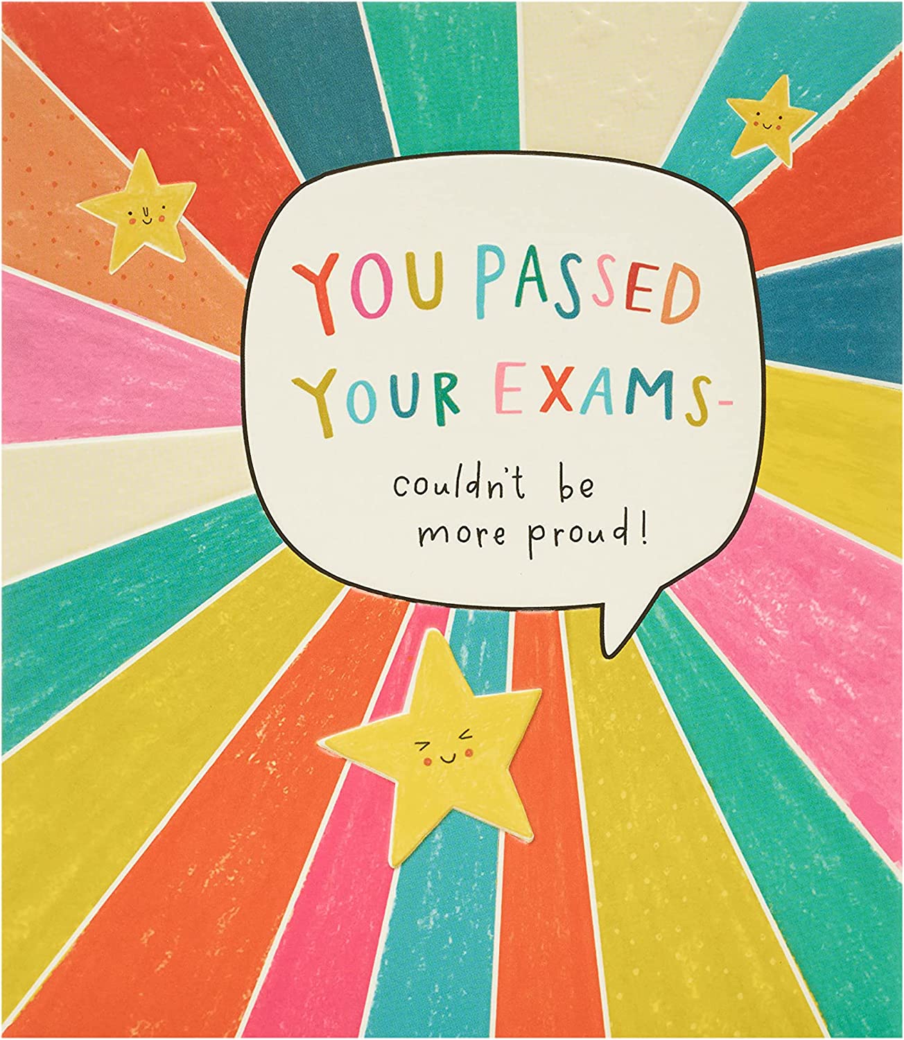 Rainbow Design Exams Pass Congratulations Card