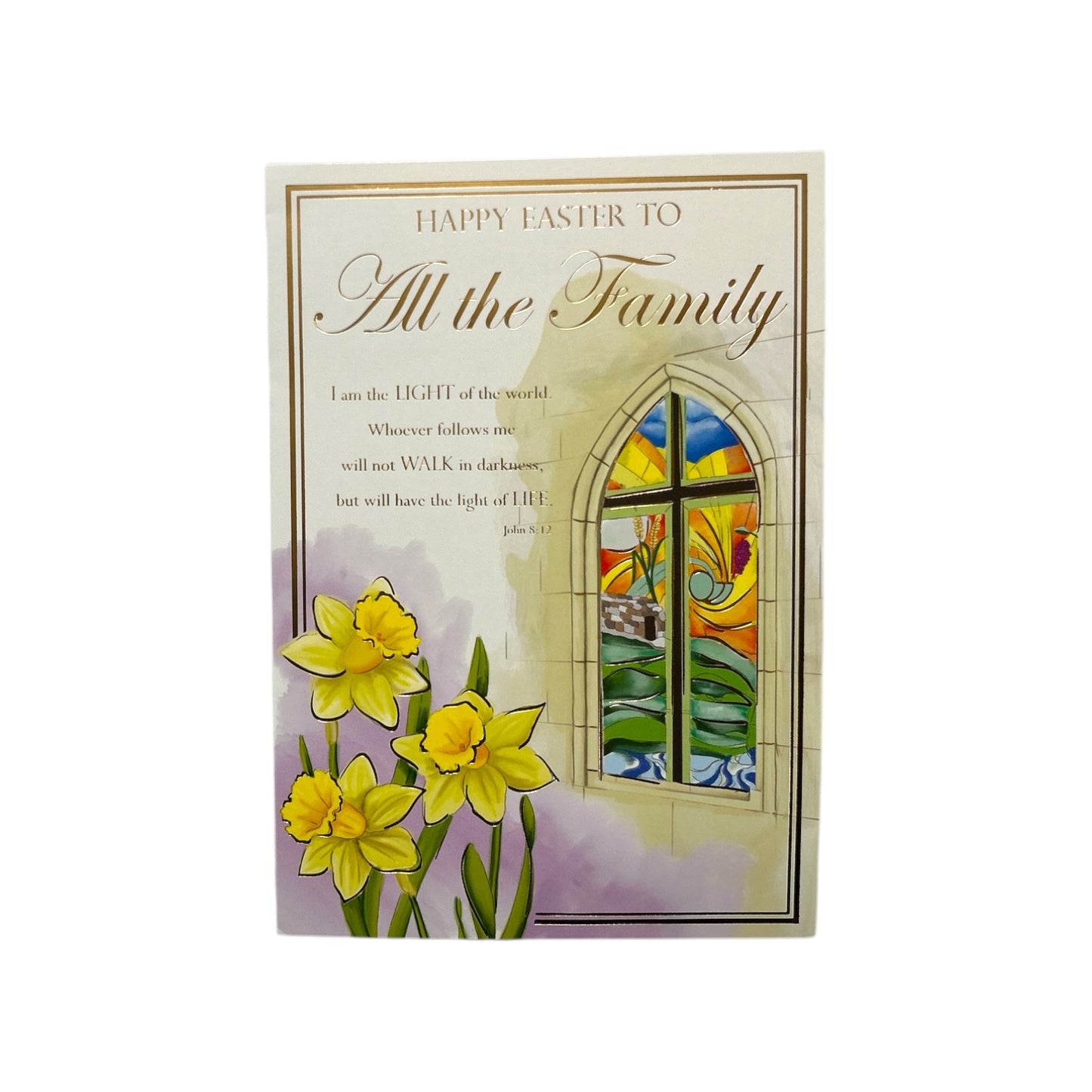 To All The Family Bright Light Of The World Design Easter Card