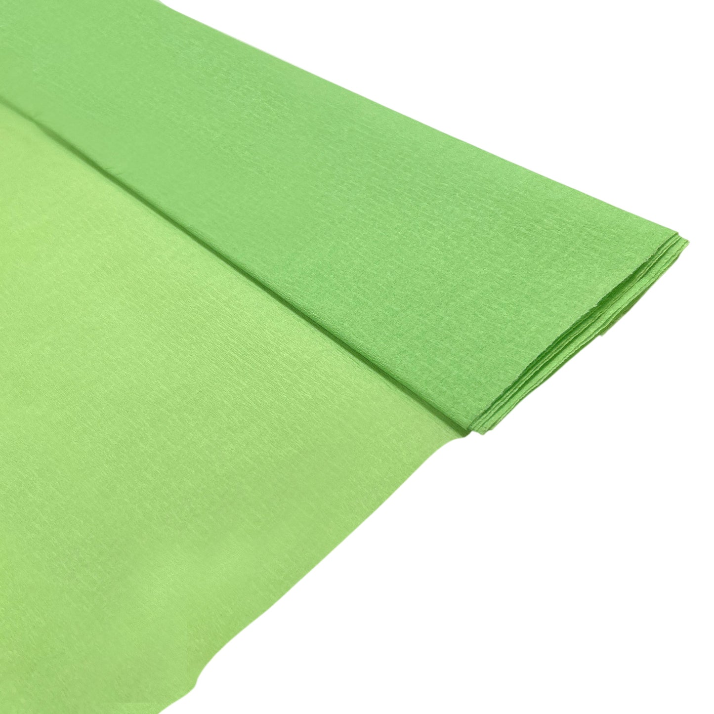 Light Green Crepe Paper Sheet 50cm x 2m 17GSM 35% Stretch Craft Paper