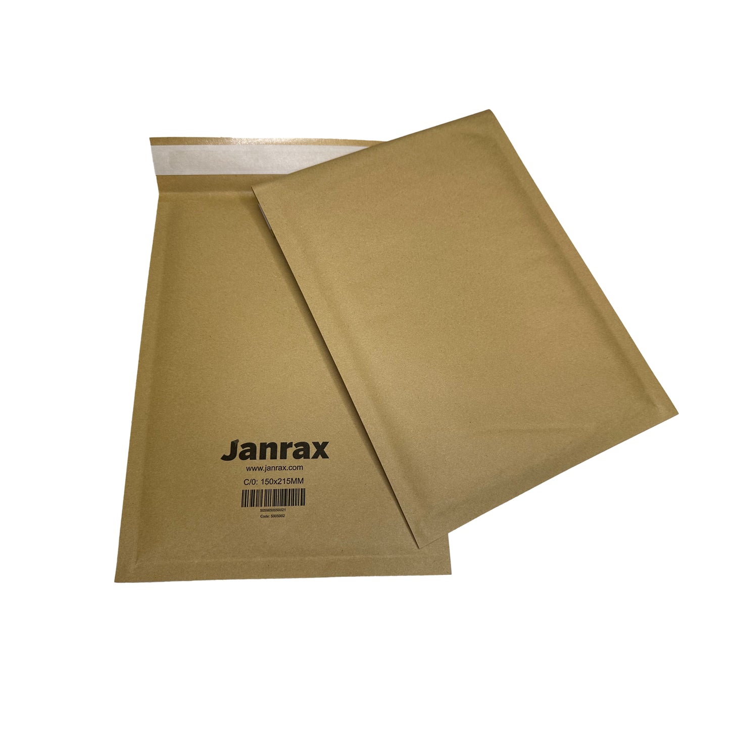 Pack of 100 Bubble Lined Size 0/C Padded Brown Postal Envelopes by Janrax
