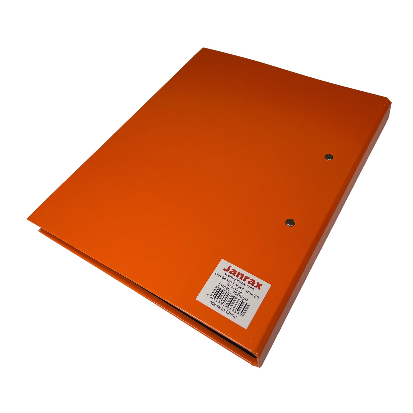 Pack of 10 Orange A4 Clipboard Document Clamp File Folders