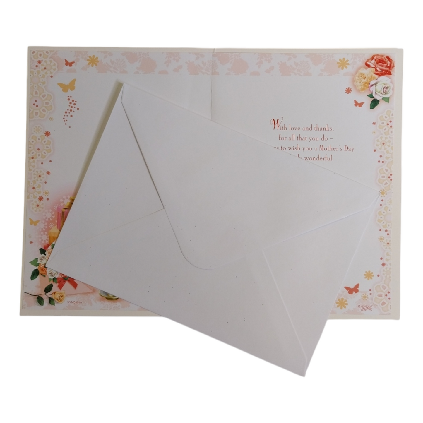 Beautiful Roses And Gift Design Mother's Day Card