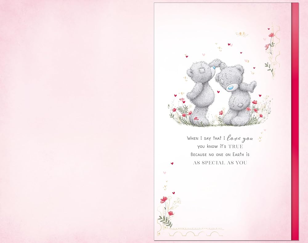 Bears Hugging Beautiful Wife Handmade Valentine's Day Card