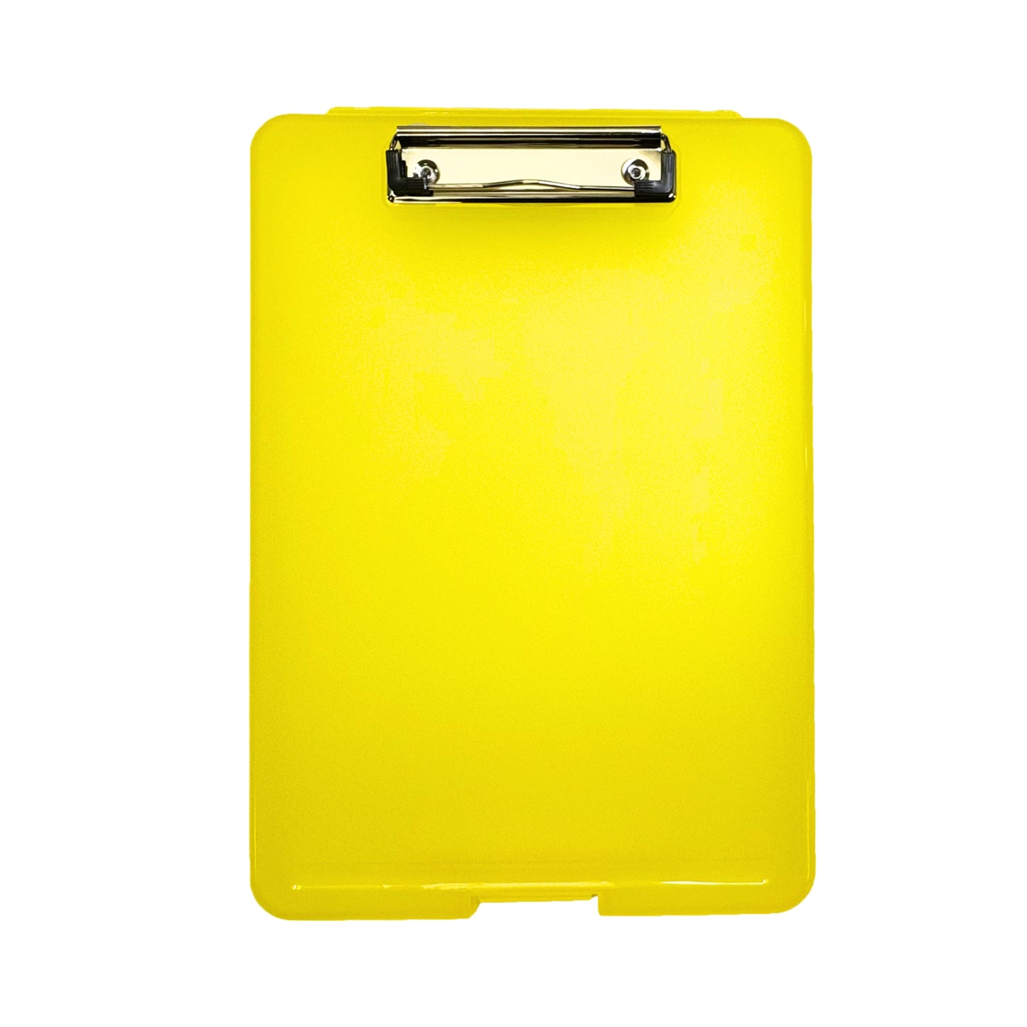 A4 Yellow Clipboard Box File - Storage Filing Case
