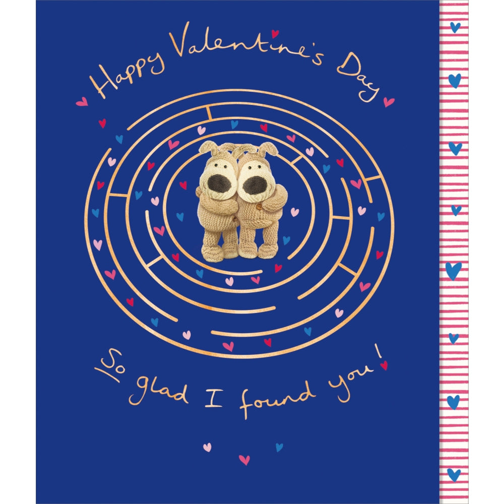 Two Boofles with Arms Around Valentine's Day Card