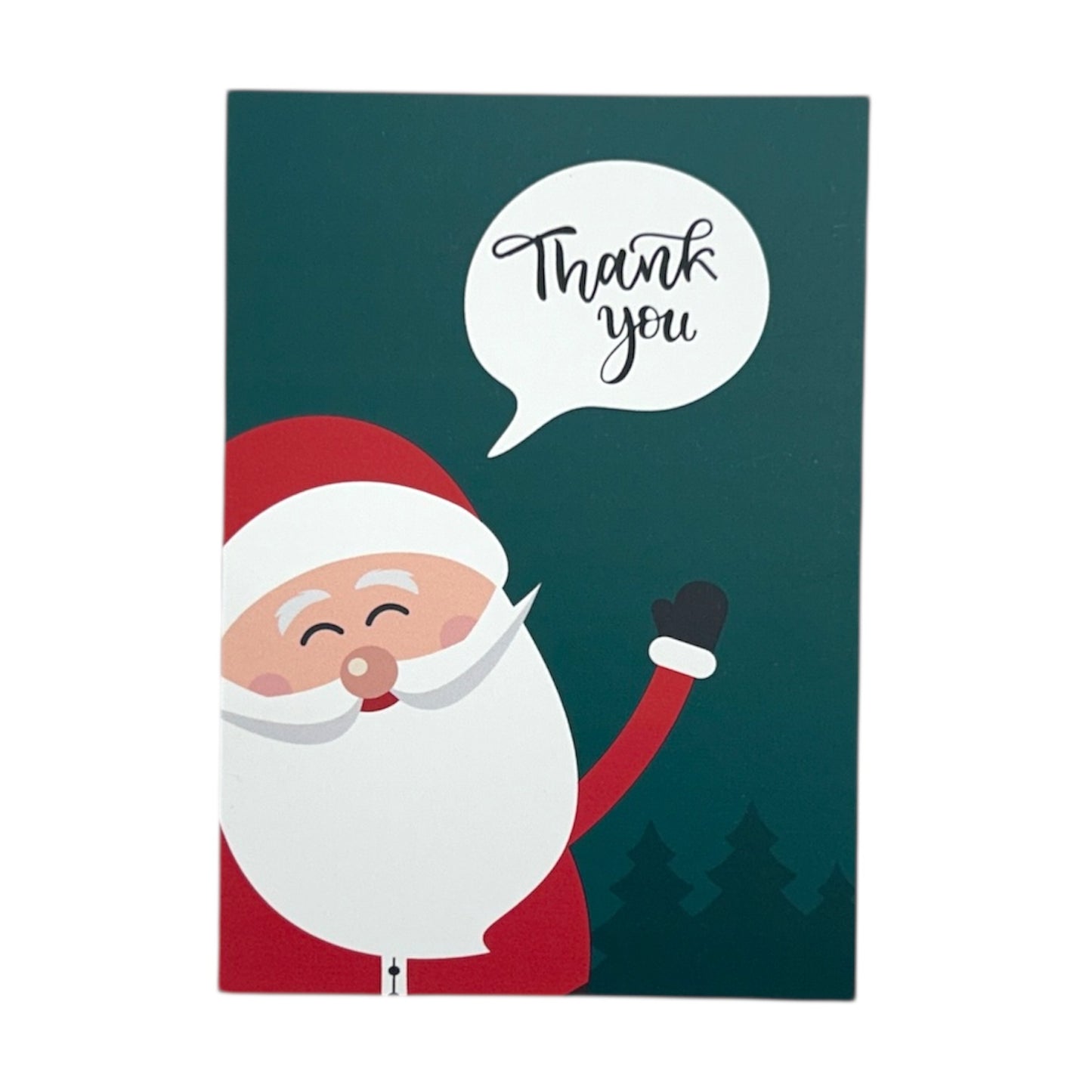 Pack of 20 Santa Small Blank Christmas Thank You Cards with Envelopes