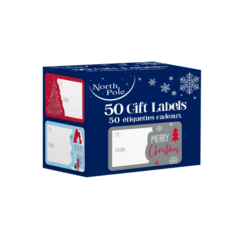Pack of 50 Contemp Christmas Stickers