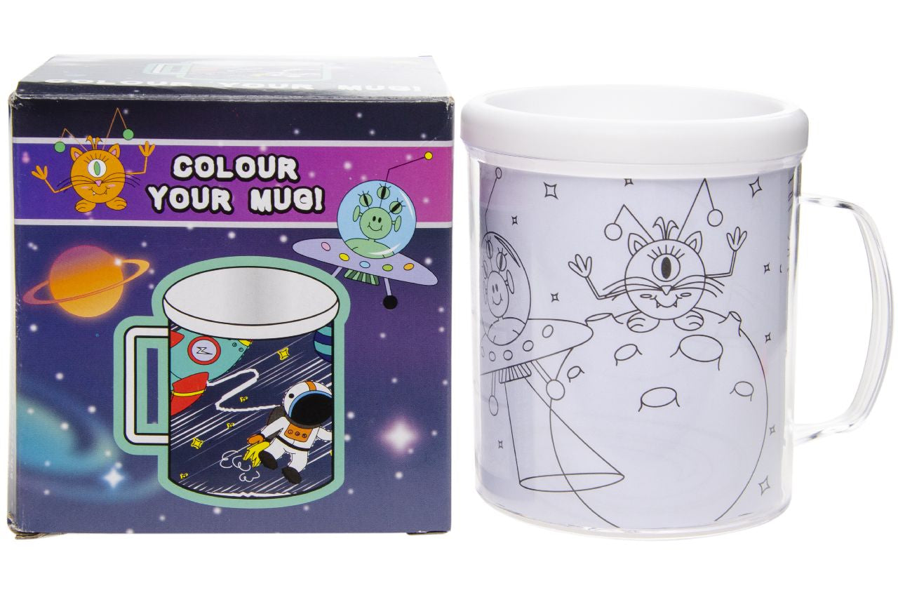 Space Theme Color Your Own Mug