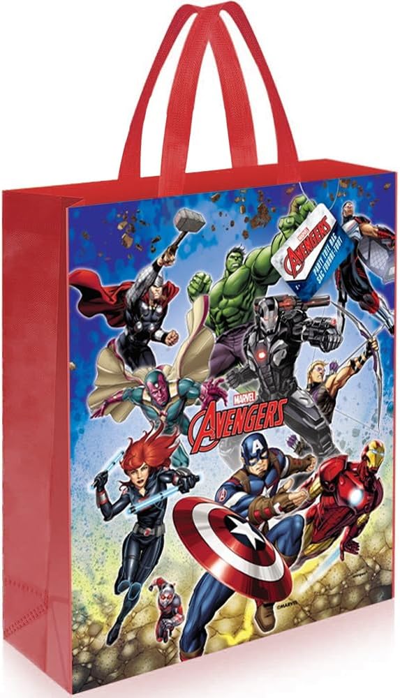 Avengers Party Gift Tote Bag 13" x 11"