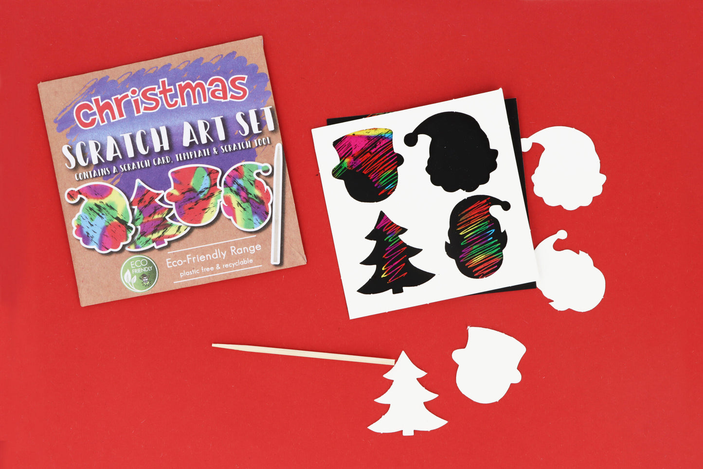 Eco-Friendly Christmas Magic Colour Scratch Set