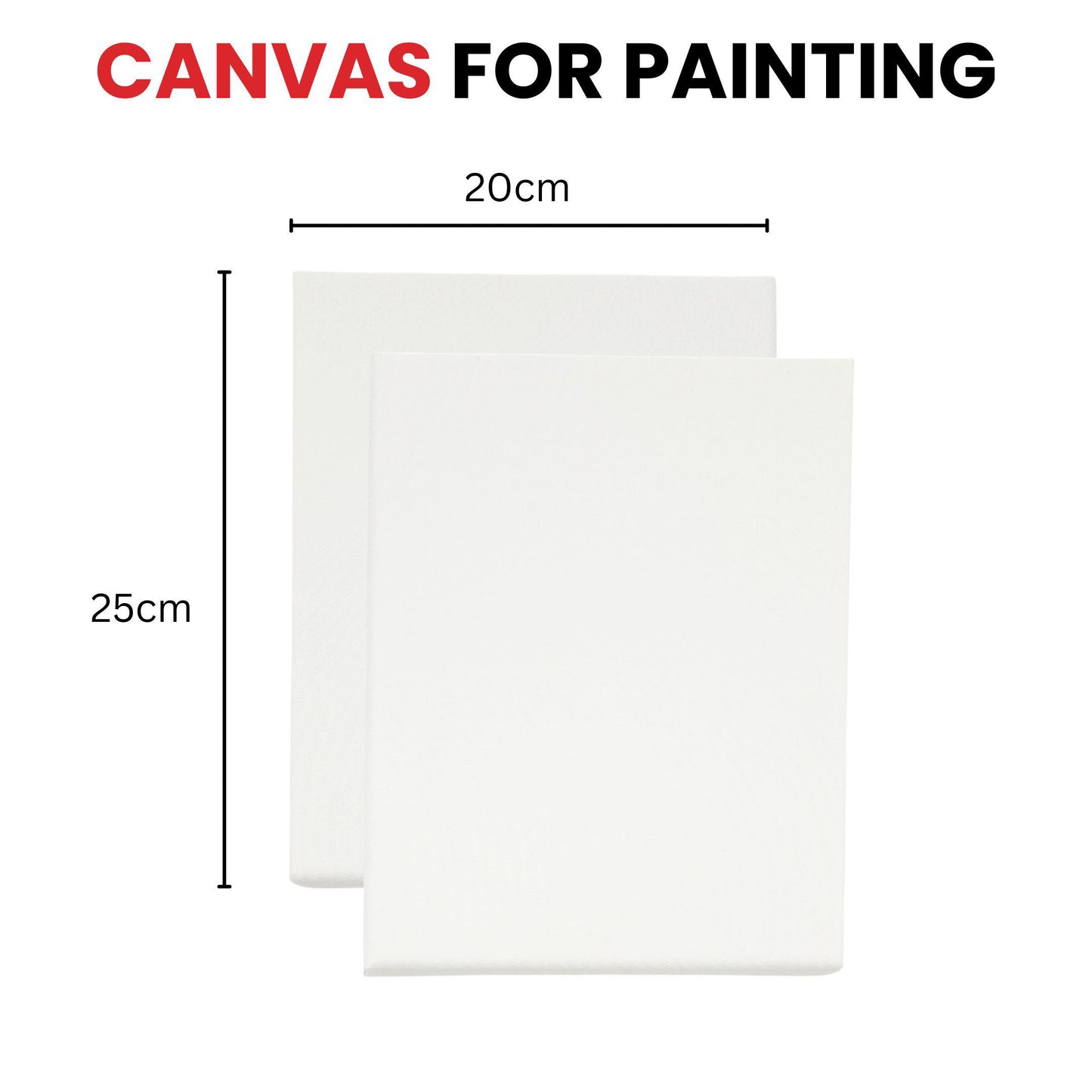 Stretched Mini Canvas Wooden Frame 280gsm 20x25cm