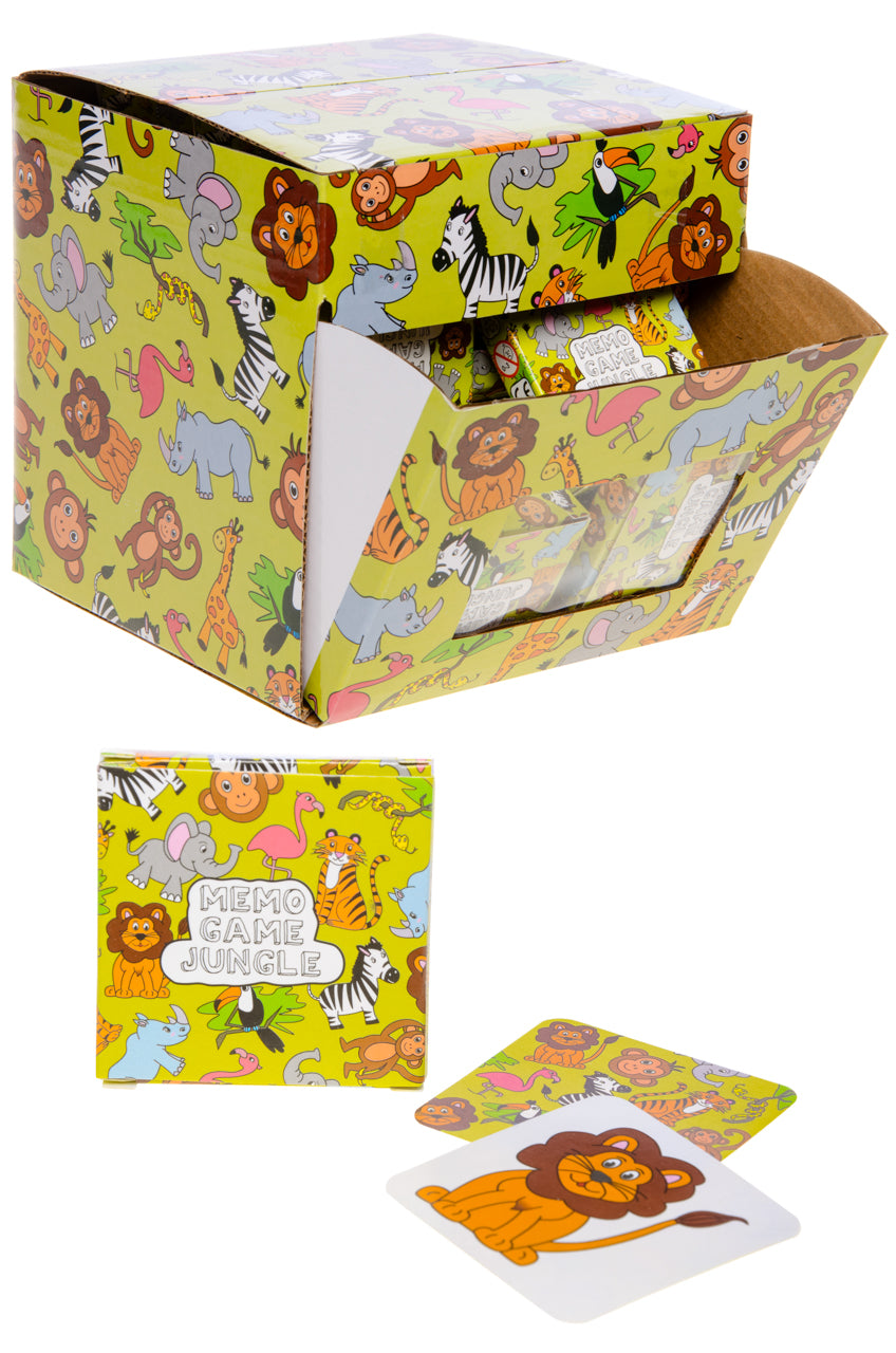 Pack of 12 Wild Animals Mini Memory Games 28 Cards