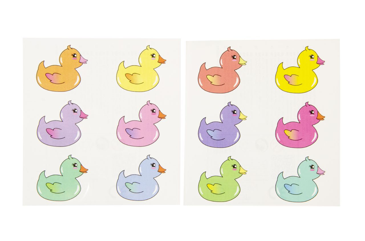 96 Pack of 6 Pieces Duckies Tattoos