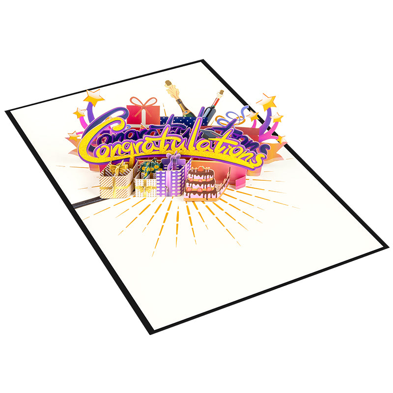 Cheers to You 3D Pop Up Congratulations Card