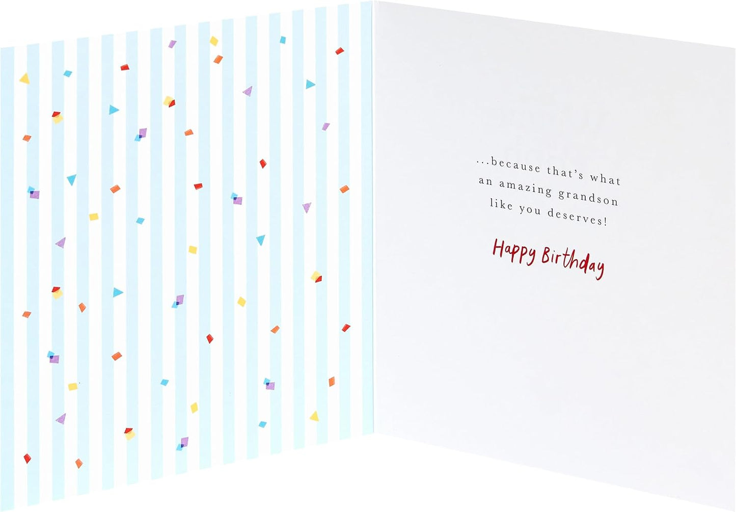 Holding Balloon Design Grandson Birthday Card