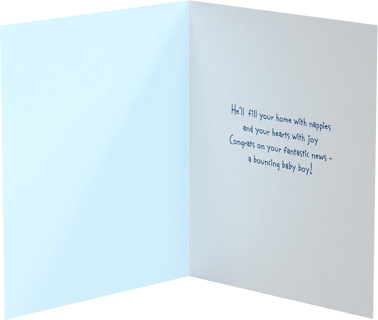 Bubblegum Character New Baby Boy Congratulations Card