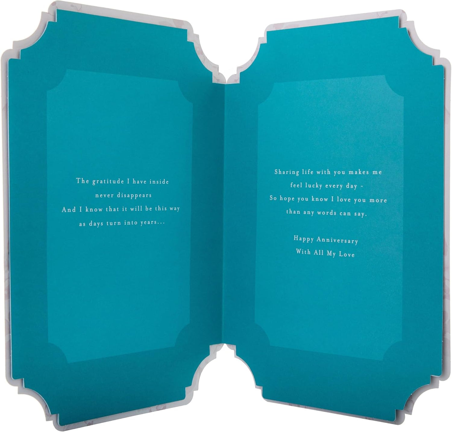 Pink Traditional Floral Design with Heartfelt Verse Wife Anniversary Card