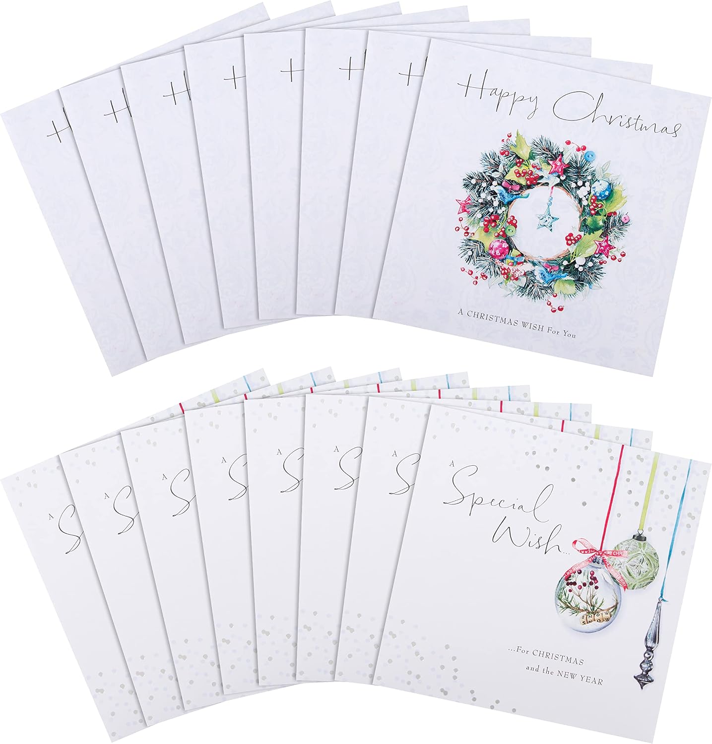 Lucy Cromwell 16 Pack 2 Designs Charity Christmas Cards