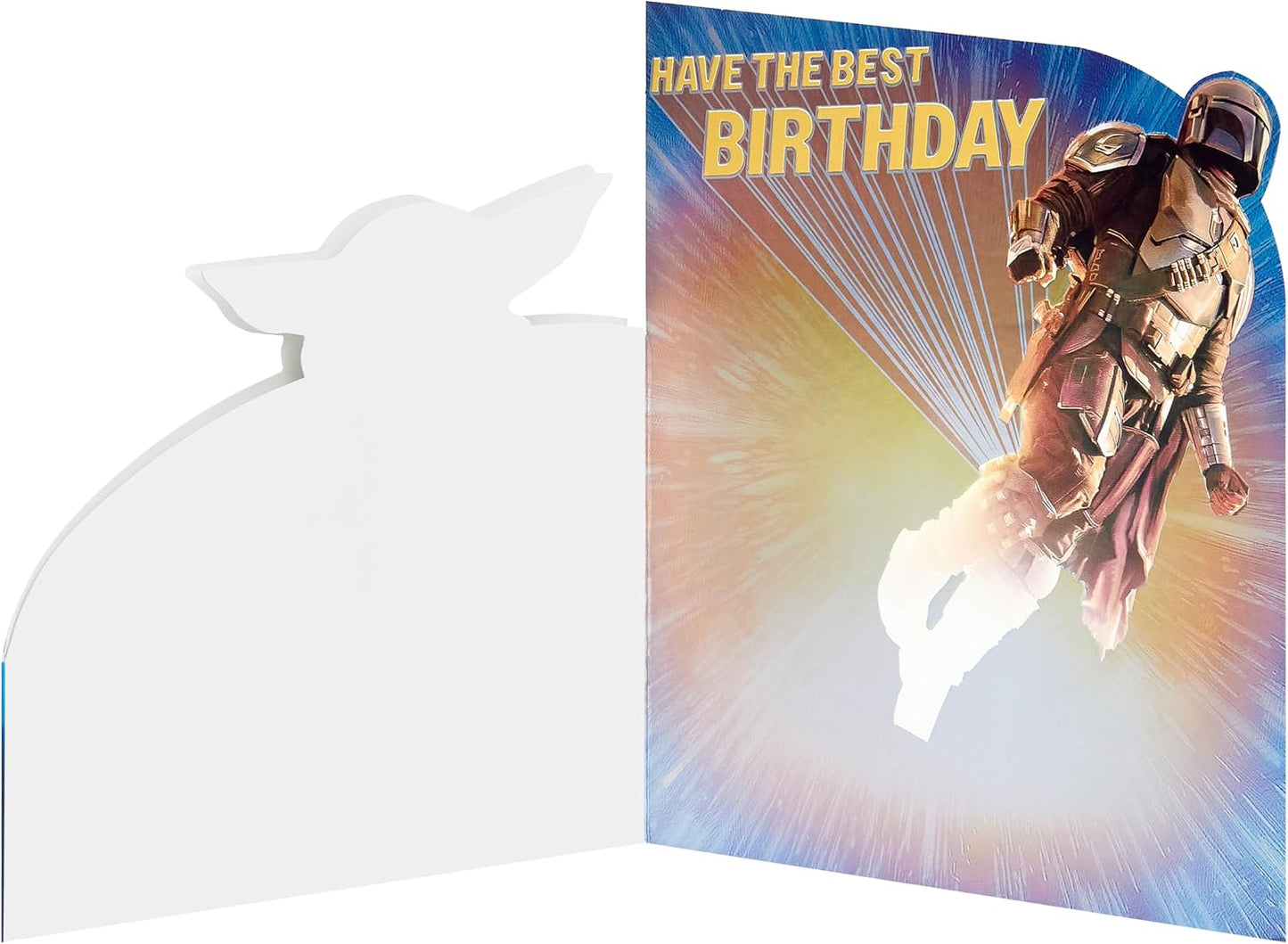 Star Wars Grogu & Mandalorian Design Kid's Birthday Card