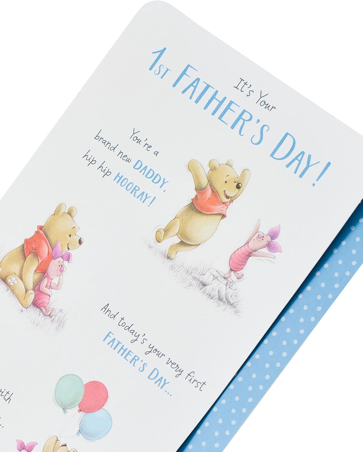 Disney Winnie the Pooh Design 1st Father's Day Card