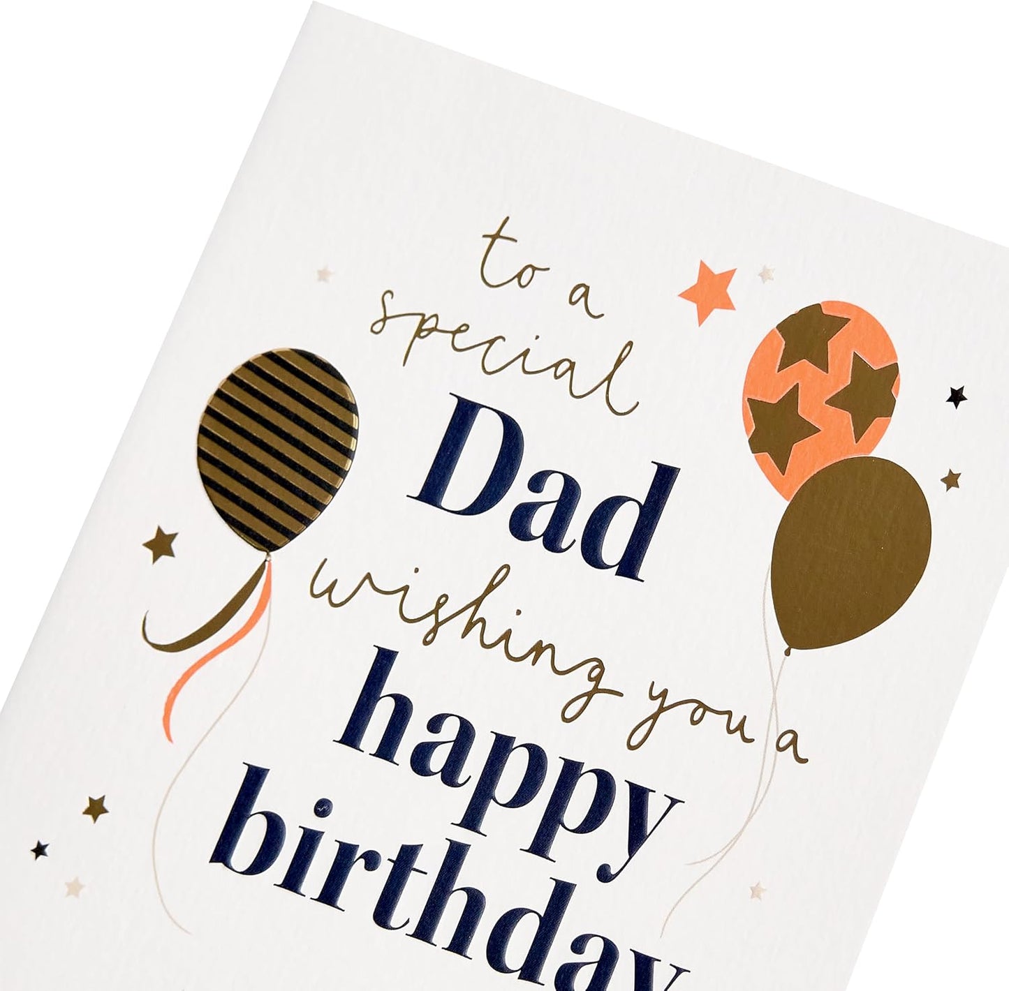 Neon Balloons Design Dad Birthday Card