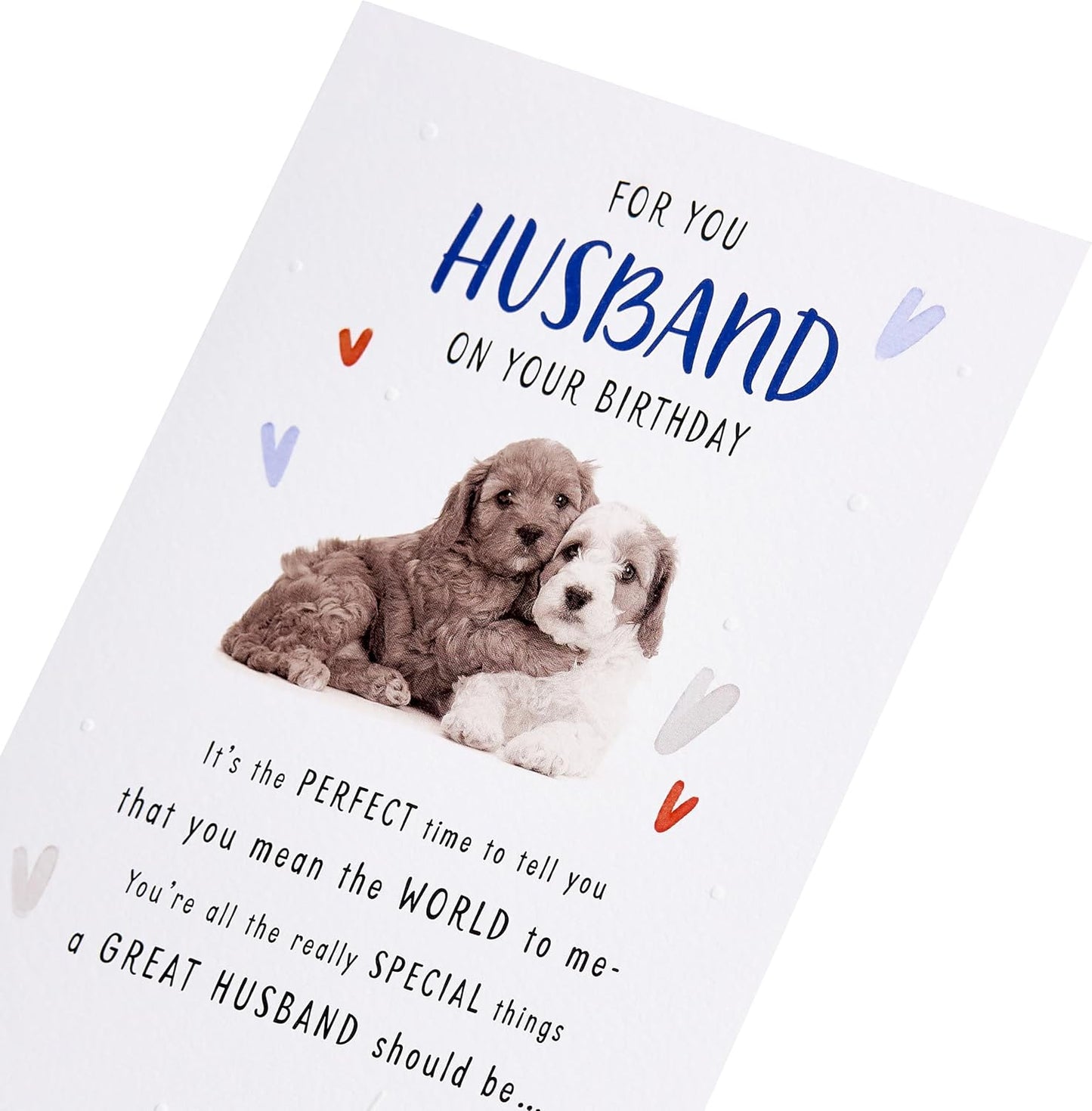 Cavapoo Puppies Design Husband Birthday Card