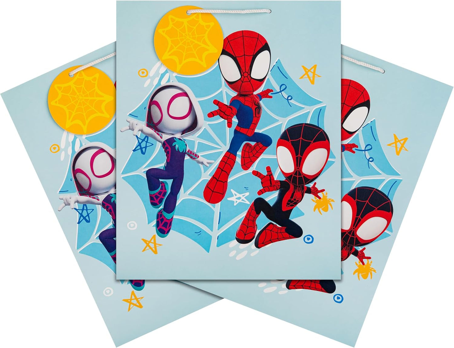 Spiderman Design Pack of 3 Large Gift Bag For Birthday, Christmas