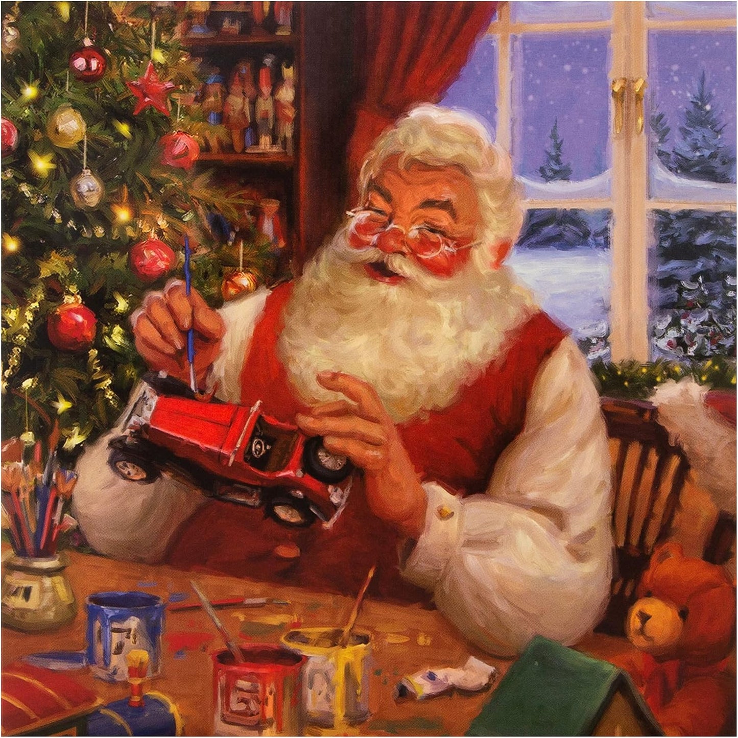 Retro Santa 16 Pack 2 Designs Charity Christmas Cards