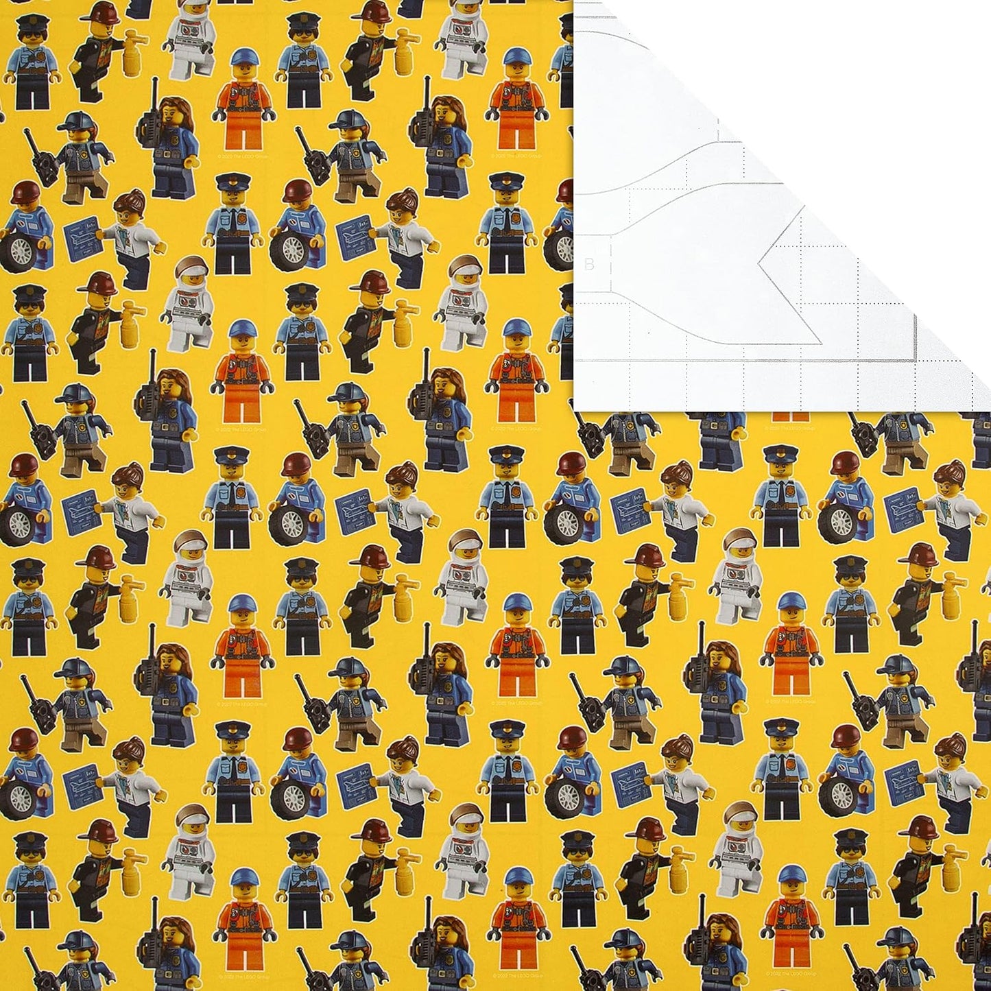 Lego Design Multi Occasion 2m Roll of Wrapping Paper