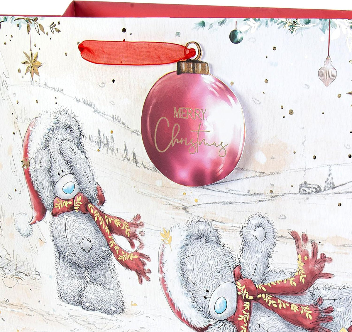 Me To You Bear Ice Skating Christmas Extra Large Jumbo Size Gift Bag