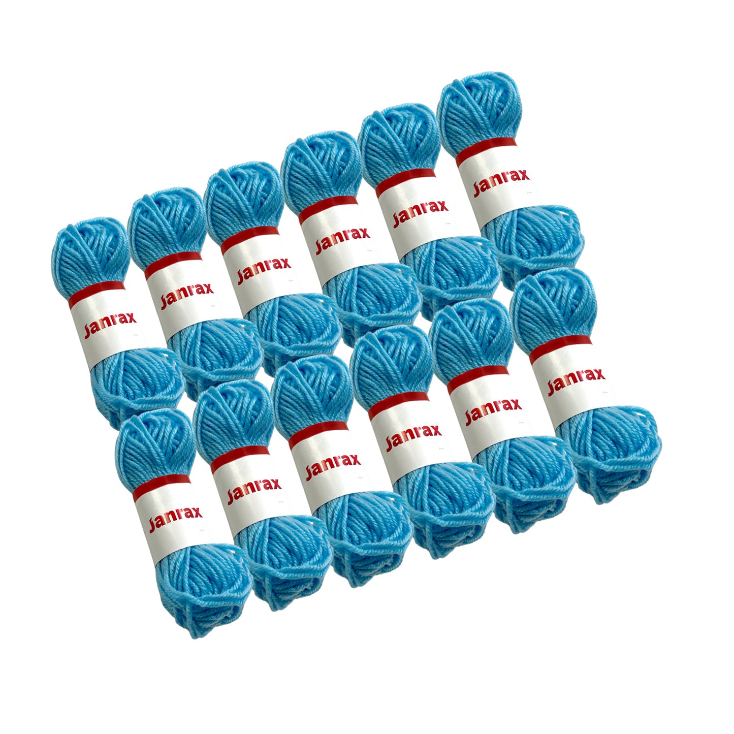 Light Blue Acrylic Yarn Roll – 10g, 4 Strand 8 Ply Knitting Wool