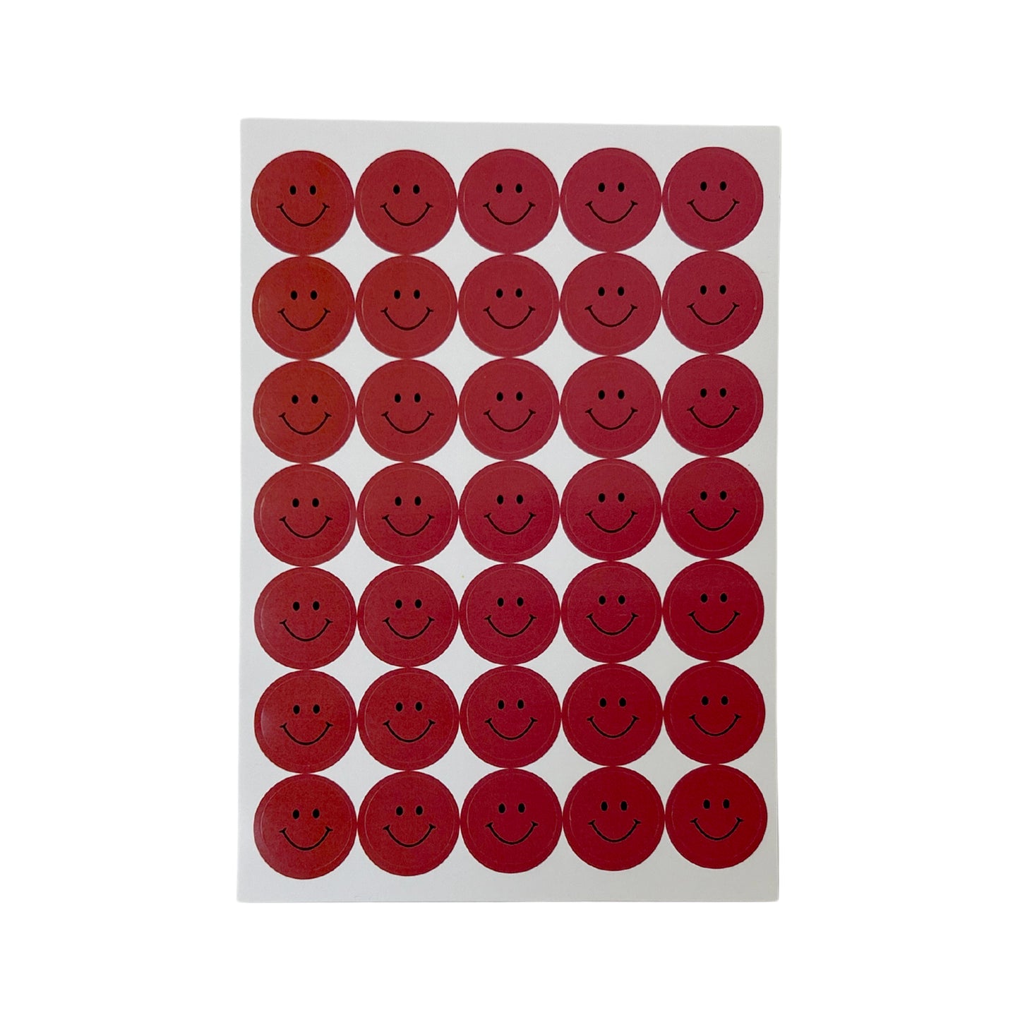 Pack of 5040 Dark Pink Smile Face 24mm Self-Adhesive Labels