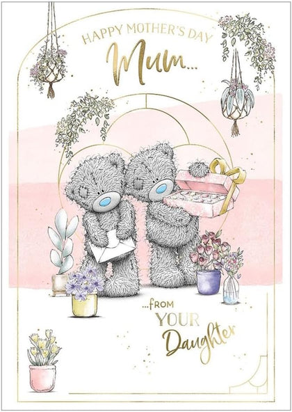 From Daughter Bears With Box Of Chocolates Mother's Day Card