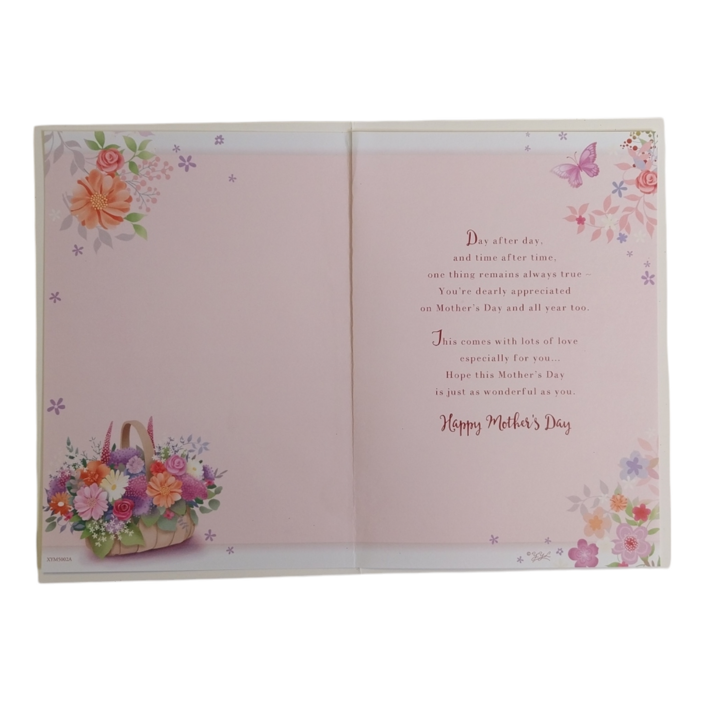 Beautiful Pastel Flowers Wallet Design Mother's Day Card