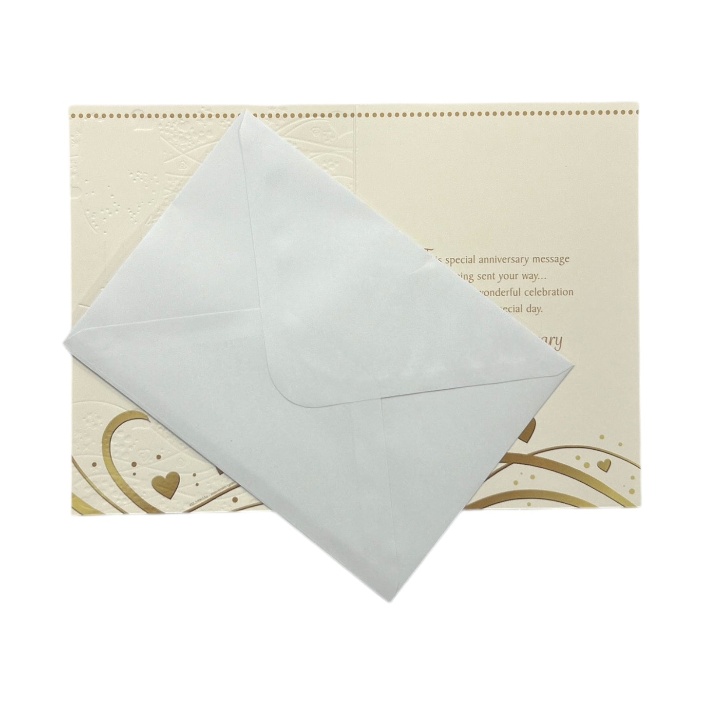 To Son & Daughter-In-Law Champagne Glass Traditional Design Anniversary Card