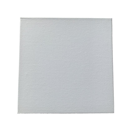 15x15cm Blank White Flat Stretched Board Art Canvas By Janrax