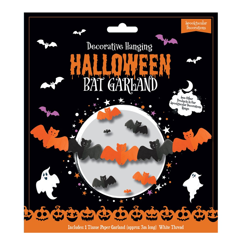 Halloween Bat Garland Decoration 3m