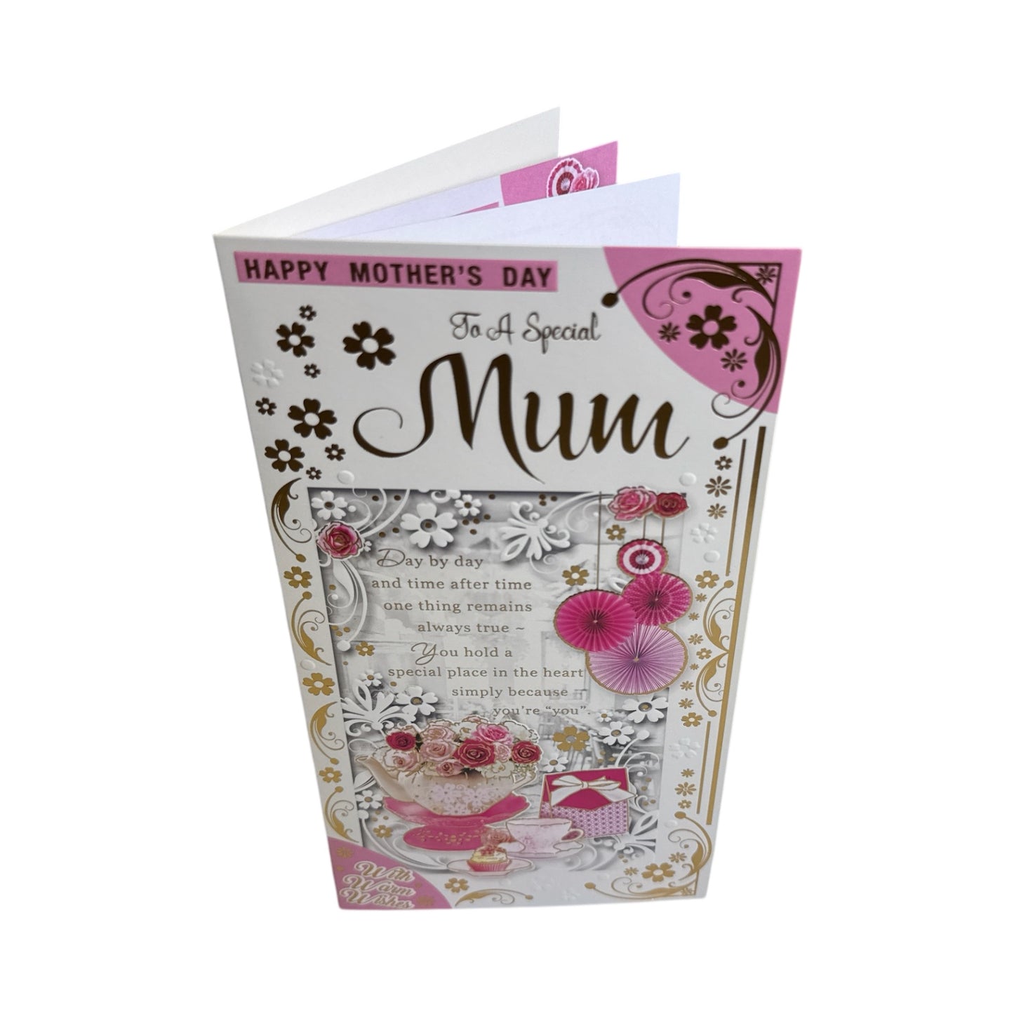 To A Special Mum Floral Tea Pot Sentimental Design Mother's Day Card