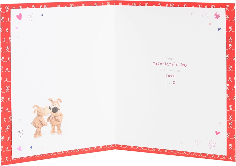 Boofle Kissing Boyfriend Valentine's Day Card