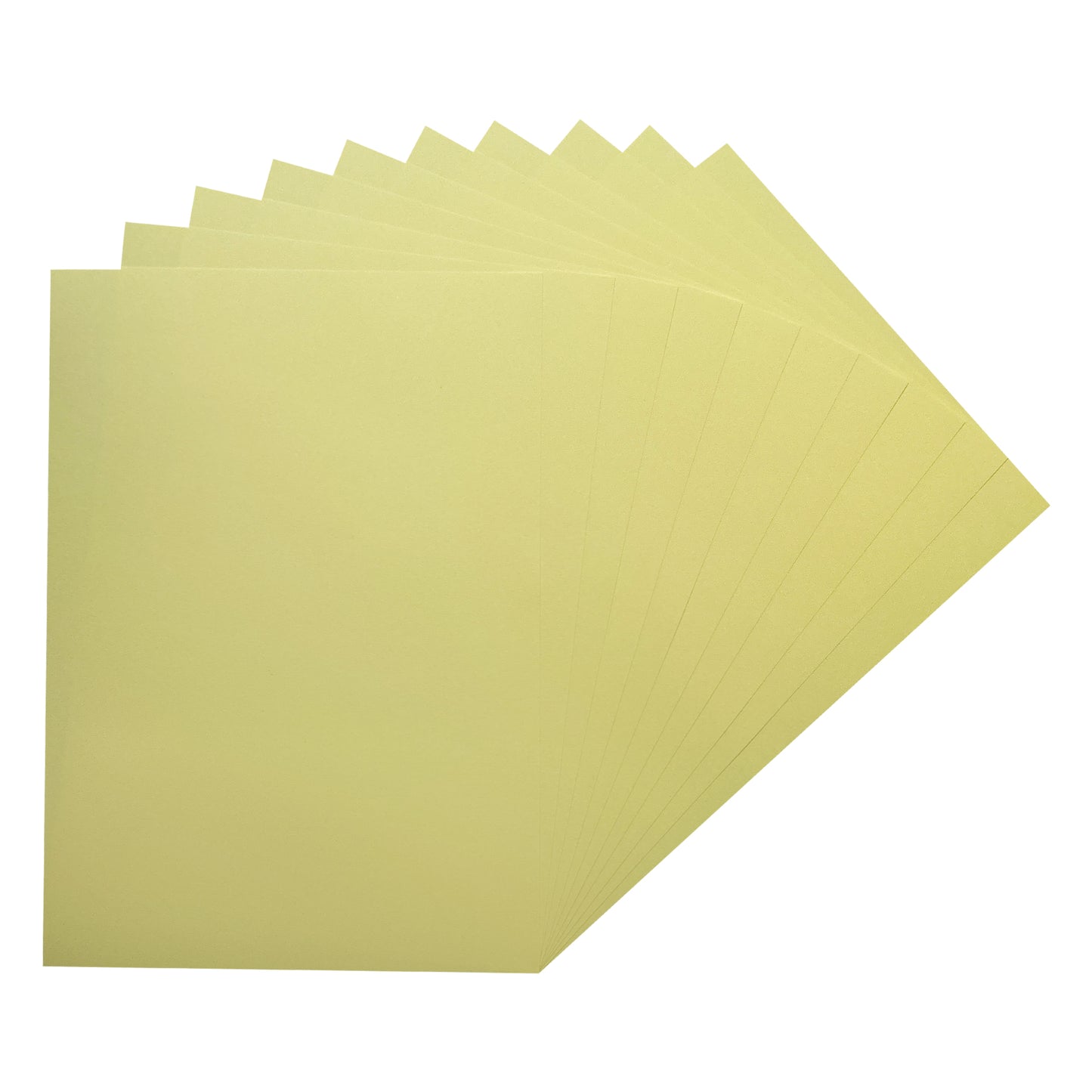 Pack of 100 A5 Pastel Yellow Coloured Paper 75gsm Sheets
