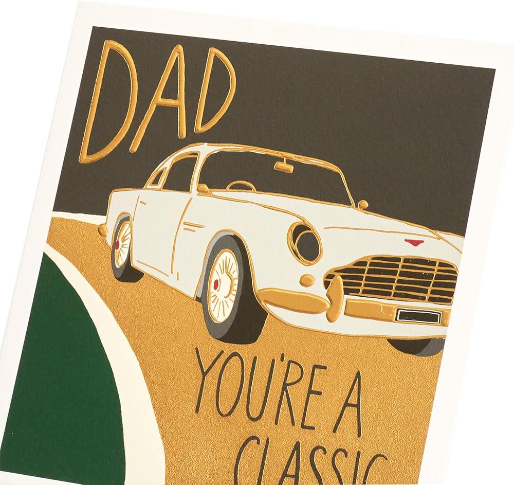 Classic Car Design Dad Father's Day Card
