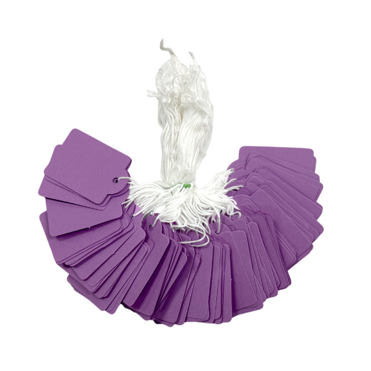 Pack of 600 Large Purple Strung Tags 36 x 53mm