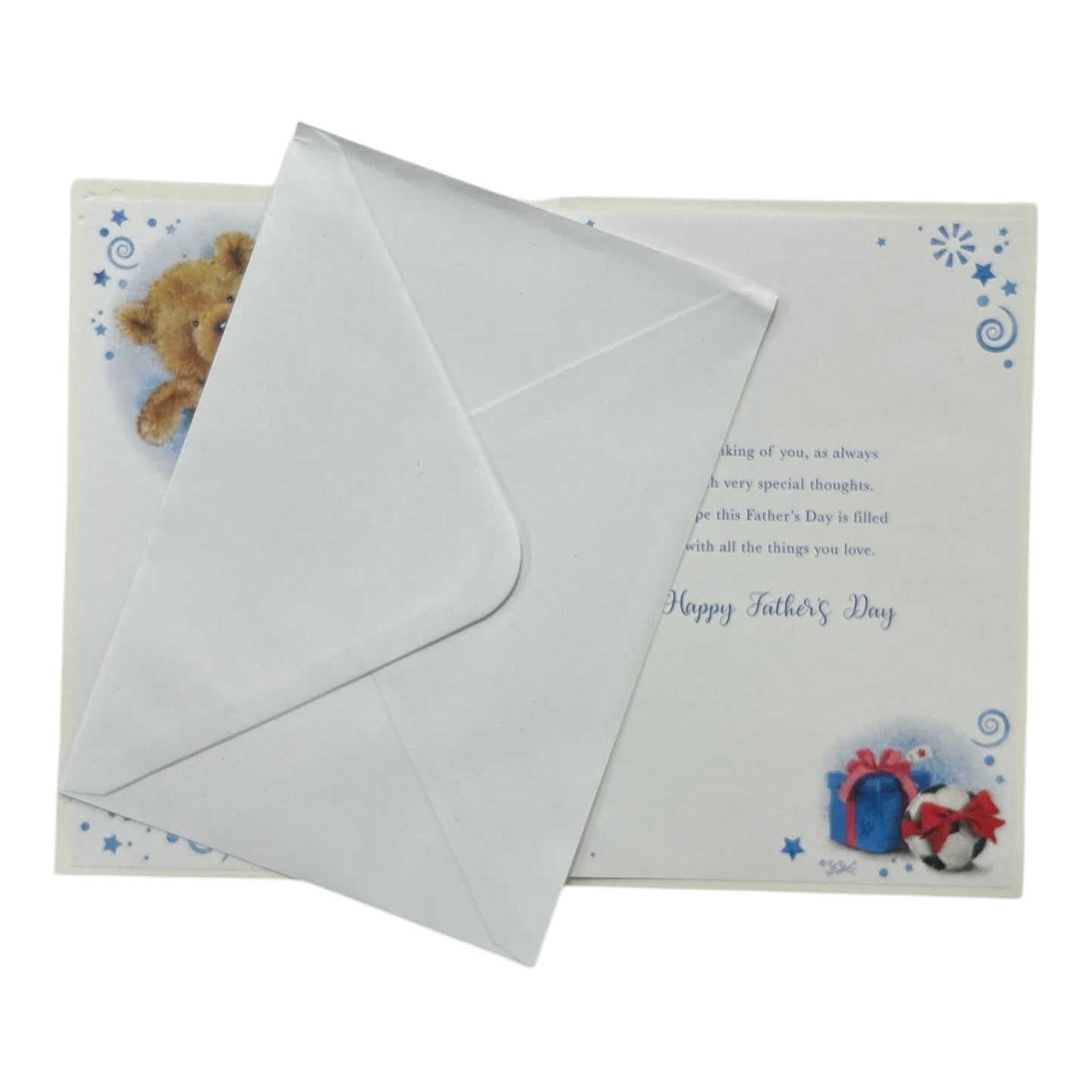 To A Special Dad Teddy Playing Football Design Father's Day Card