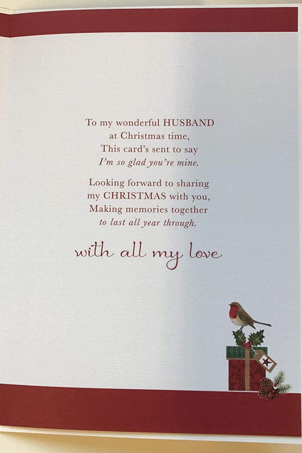 Very Special Husband Christmas Card - Greeting Card By Wishing Well