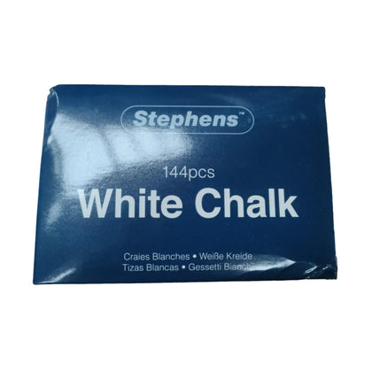 Box of 144 Stephens Superline White Chalk Sticks