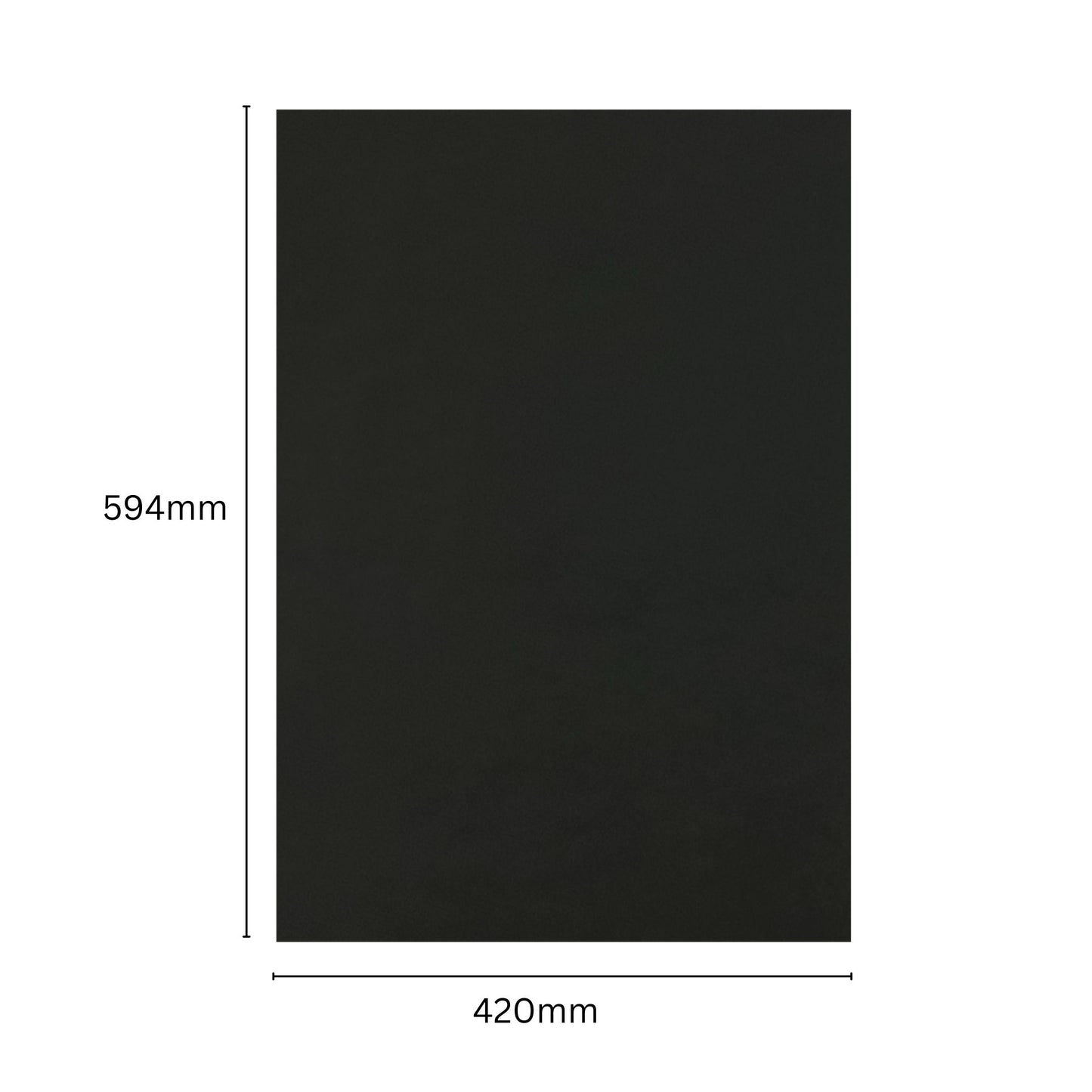 Pack of 10 A2 5mm Black Foam Boards with Core – 420 x 594mm